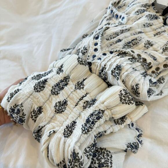 Isabel Marant Berit Paisley Two-Piece Matching Set Smocked - Picture 10 of 13